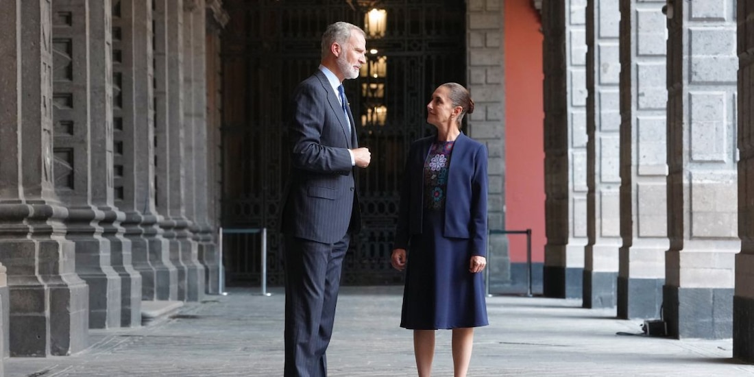 ‘Coincidimos en fortalecer la relación bilateral’, afirma Sheinbaum tras reunión con rey Felipe VI.