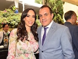 El diputado federal de Morena, Cuauhtémoc Blanco Bravo, y su esposa, Natalia Rezende Moreira.