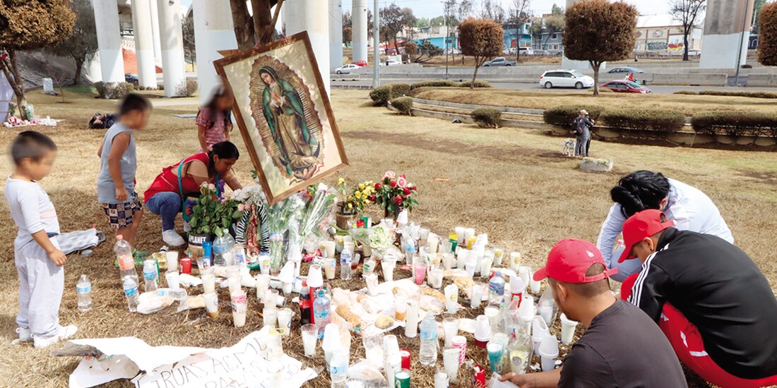 Memorial en honor de las víctimas de la explosión, el pasado 13 de septiembre.