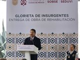 El jefe de gobierno Martí Batres encabezó la reapertura de la Glorieta de Insurgentes