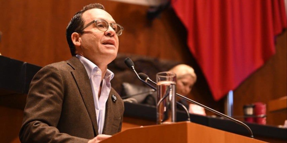 Clemente Castañeda Hoeflich, coordinador de Movimiento Ciudadano en el Senado.