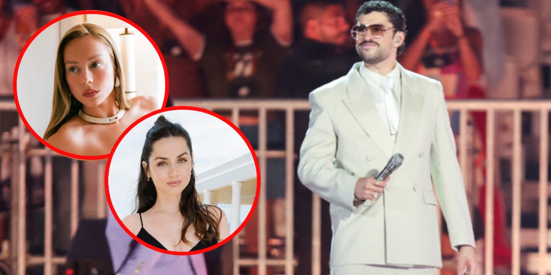 Bad Bunny baila con Ester Expósito y Ana de Armas en La Casita en Madrid