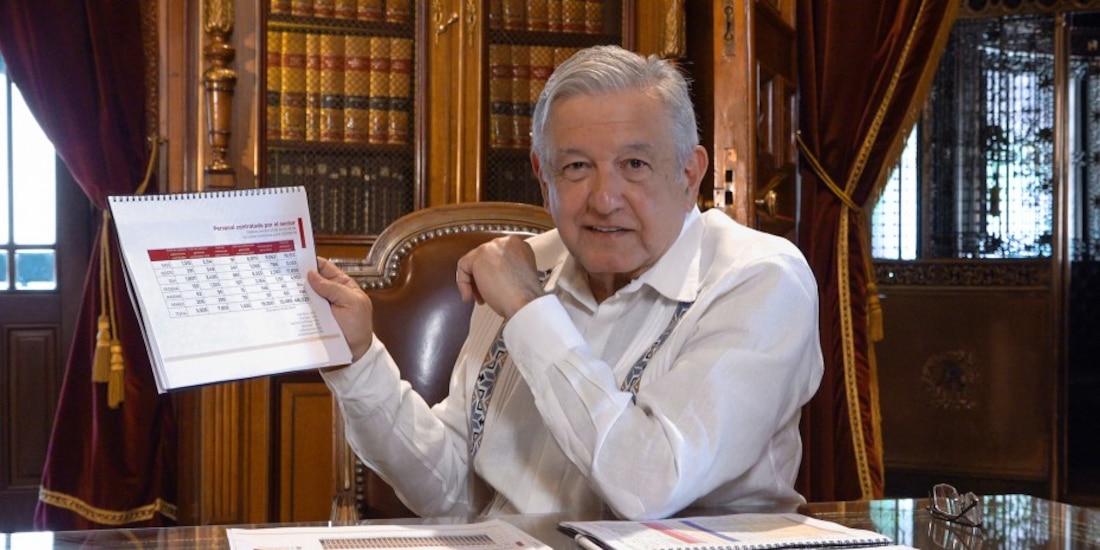 El Presidente durante el mensaje de hoy.