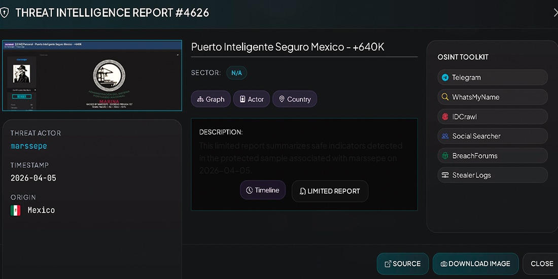 Divulgación de la información portuaria por el usuario Marssepe.