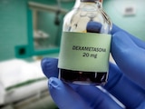 Imagen ilustrativa de un frasco con etiqueta de Dexametasona