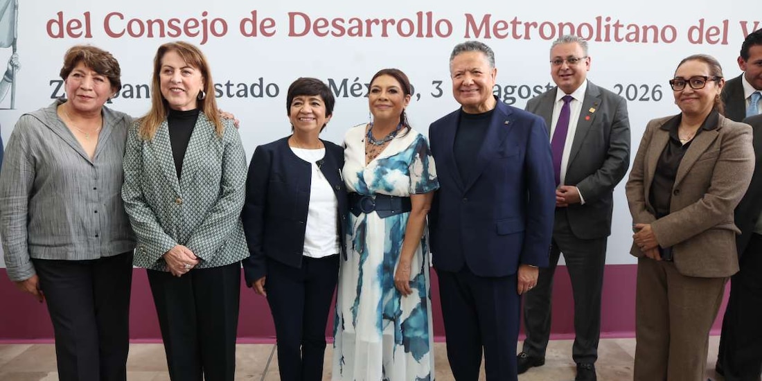 La Jefa de Gobierno de la Ciudad de México, Clara Brugada Molina, encabezó la sesión metropolitana celebrada en las instalaciones del AIFA.