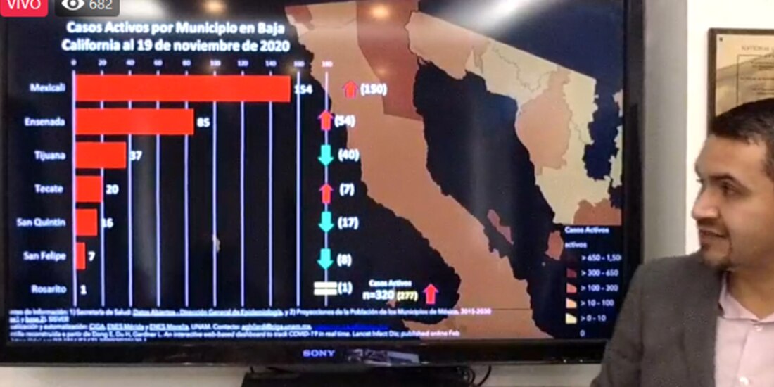 El secretario de Salud, Alonso Pérez Rico, el 20 de noviembre de 2020.