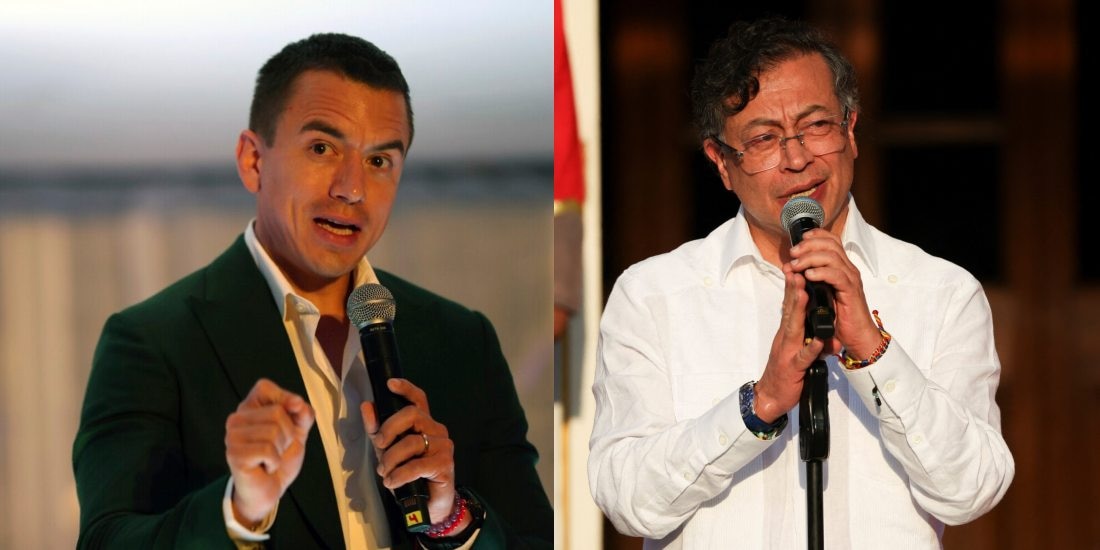Noboa acusa a presidente de Colombia de impulsar incursión de guerrilleros en Ecuador; Petro invita a reunión.