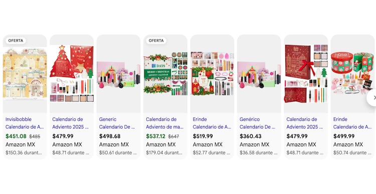 Calendarios de adviento baratos