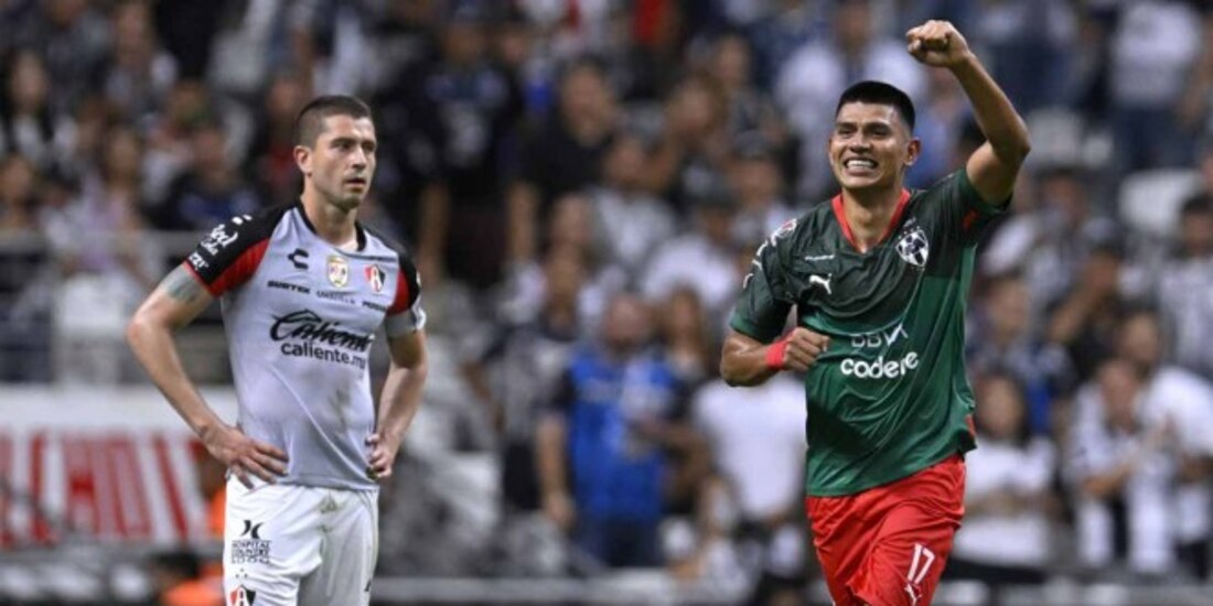 Monterrey se impuso 2-0 al Atlas en la Fecha 15 del pasado Torneo Apertura 2022.