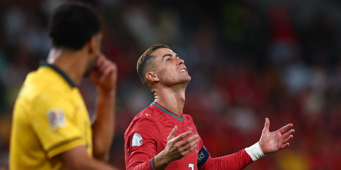 Cristiano Ronaldo se molestó con una reportero que le cuestionó su estado físico.