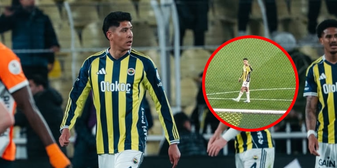 Edson Álvarez 'pelea' con los aficionados del Fenerbahce
