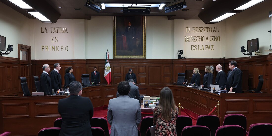 Sesión en el pleno de la Suprema Corte de Justicia de la Nación, el pasado seis de enero del 2025.