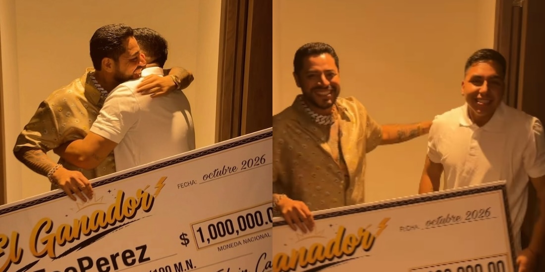 Critican a Eduin Caz por darle 1 millón de pesos a Ese Perez por perder La Casa de los Famosos México