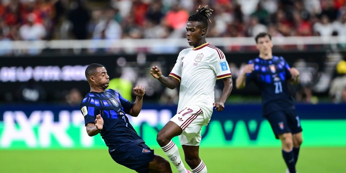 Nico Williams en el España vs Uruguay de la Copa del Mundo 2026