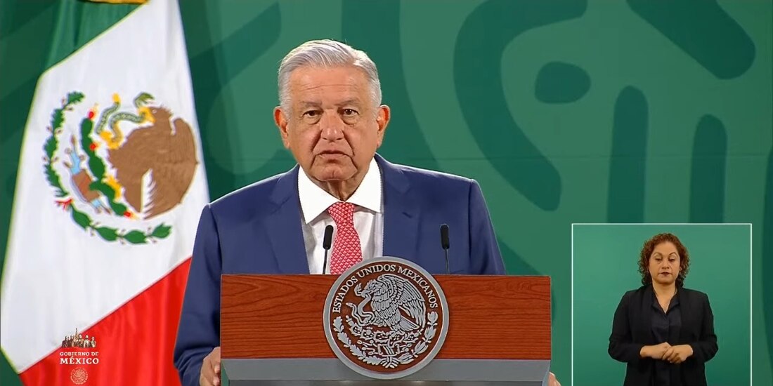 AMLO en su conferencia de prensa en Palacio Nacional este lunes 29 de marzo.