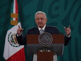 AMLO, durante la conferencia matutina donde afirmó que en el extranjero ya no se habla de corrupción y violencia ocurrida en México.