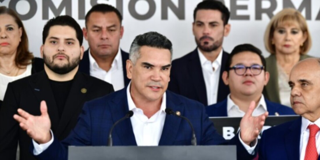 Alejandro Moreno, dirigente nacional del PRI, el pasado 30 de julio, en conferencia de prensa.