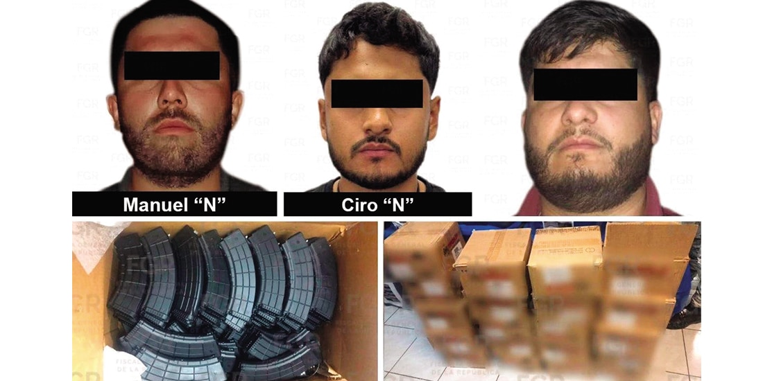 Los presuntos responsables, tras su detención por las autoridades.