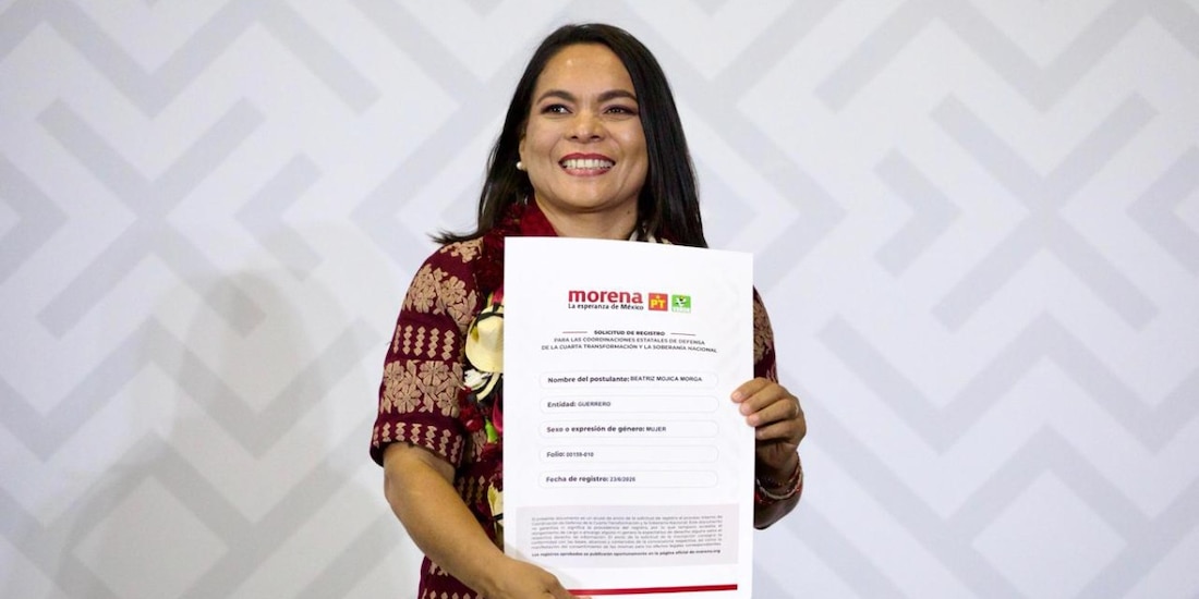 Beatriz Mojica formaliza registro en Morena y busca la Coordinación en Guerrero.