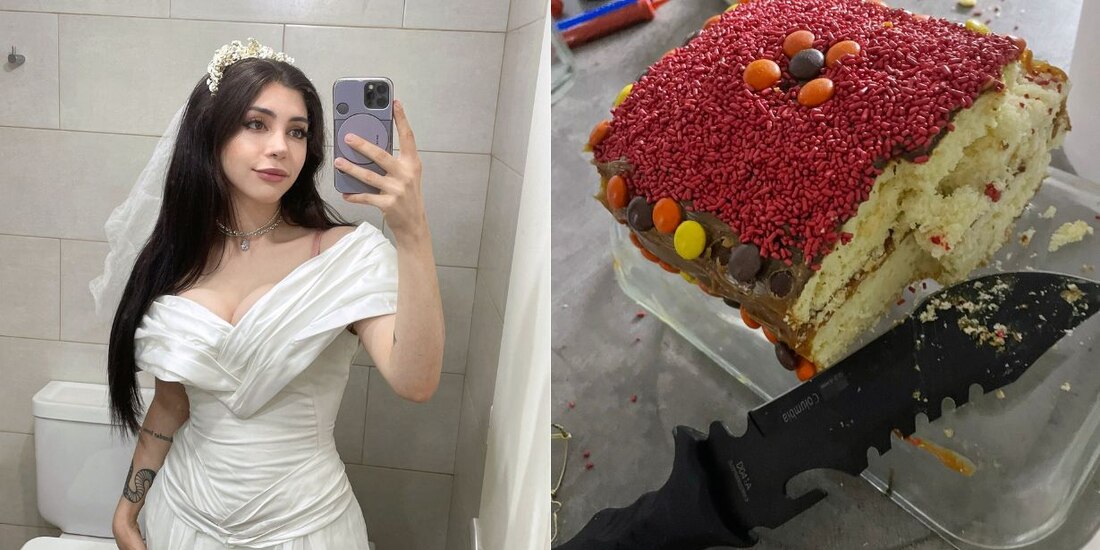 [Una influencer argentina se casó con ella misma, pero decidió ver el tema del divorcio.