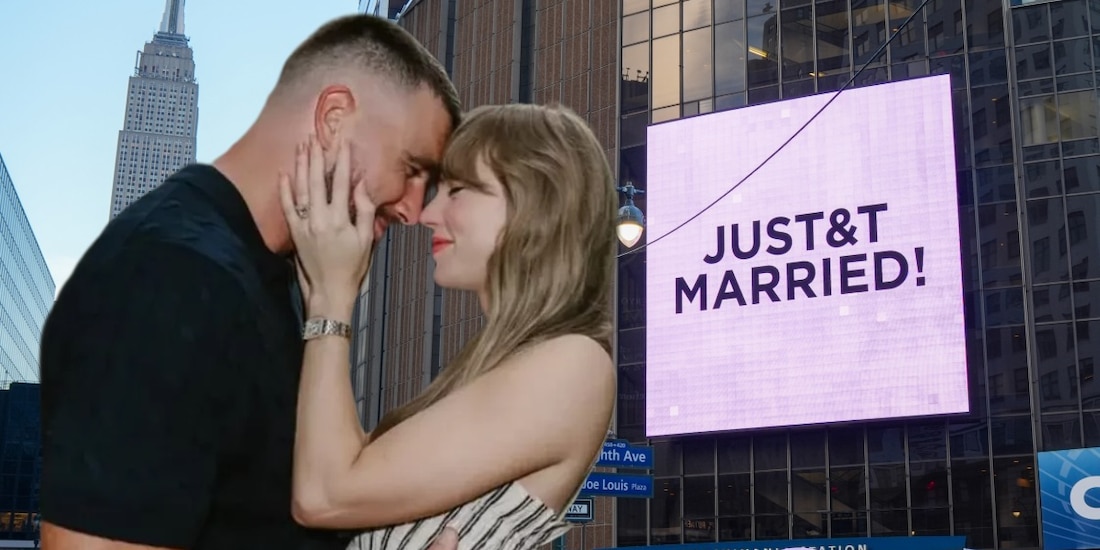 Taylor Swift y Travis Kelce confirman que ya se casaron en el Madison Square Garden