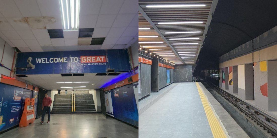 Así luce la renovada estación Auditorio de Línea 7 del Metro de CDMX.