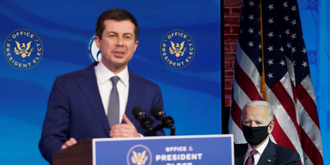 Pete Buttigieg, el 16 de diciembre de 2020.