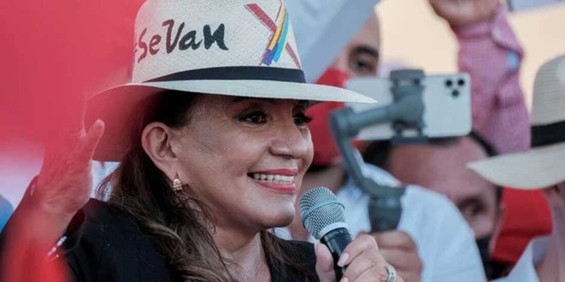 Xiomara Castro, presidenta electa de Honduras, quien se reunirá el 15 de enero con Andrés Manuel López Obrador, presidente de México