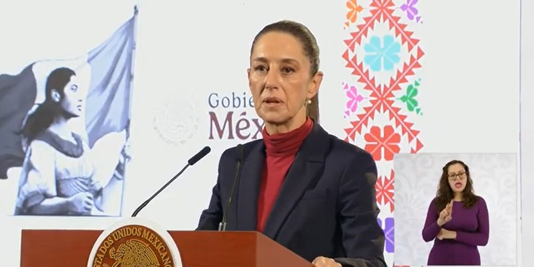 La Presidenta de México Claudia Sheinbaum Pardo.