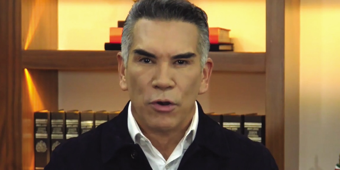 Alejandro Moreno, dirigente nacional del PRI, ayer, en un videomensaje.