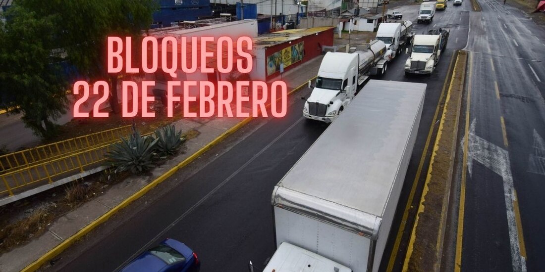 Estos son los bloqueos previstos para hoy, 22 de febrero.