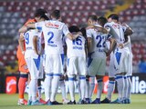 Jugadores de Cruz Azul previo a un duelo a la Liga MX.