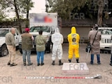 Autoridades aseguraron un cargamento de mercurio en una empresa de mensajería de la alcaldía Gustavo A. Madero, en CDMX.