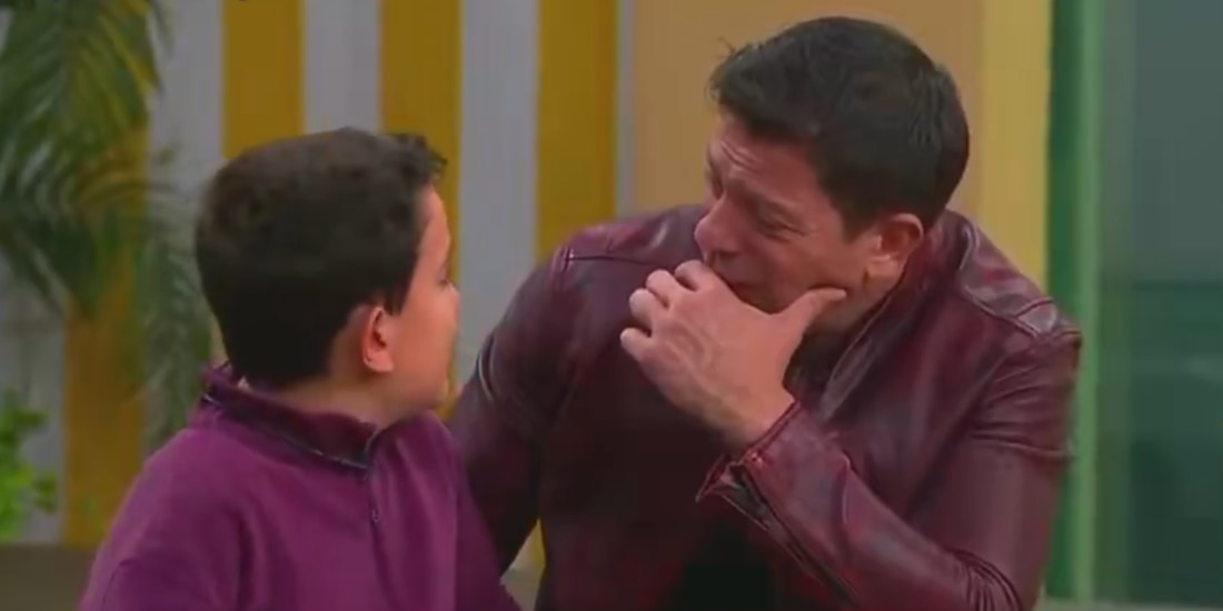 Yahir y su hijo en La Casa de los Famosos México