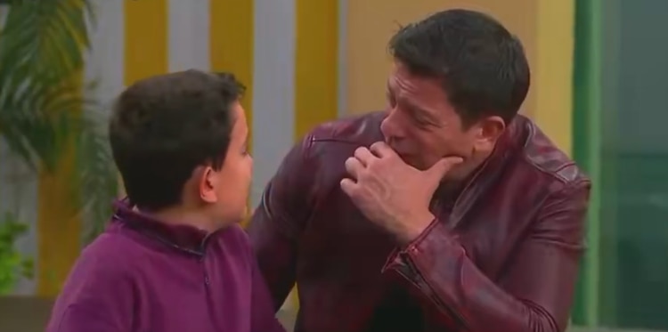 Yahir y su hijo en La Casa de los Famosos México