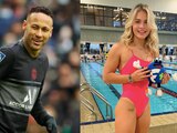 Neymar enciende las redes sociales con un tremendo guiño para una nadadora paraguaya