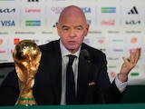 Gianni Infantino durante una conferencia de prensa.