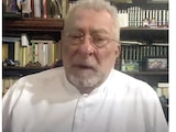 JOSÉ ALBERTO Abud, rector destituido de la Universidad Autónoma de Campeche, en un videomensaje, ayer.