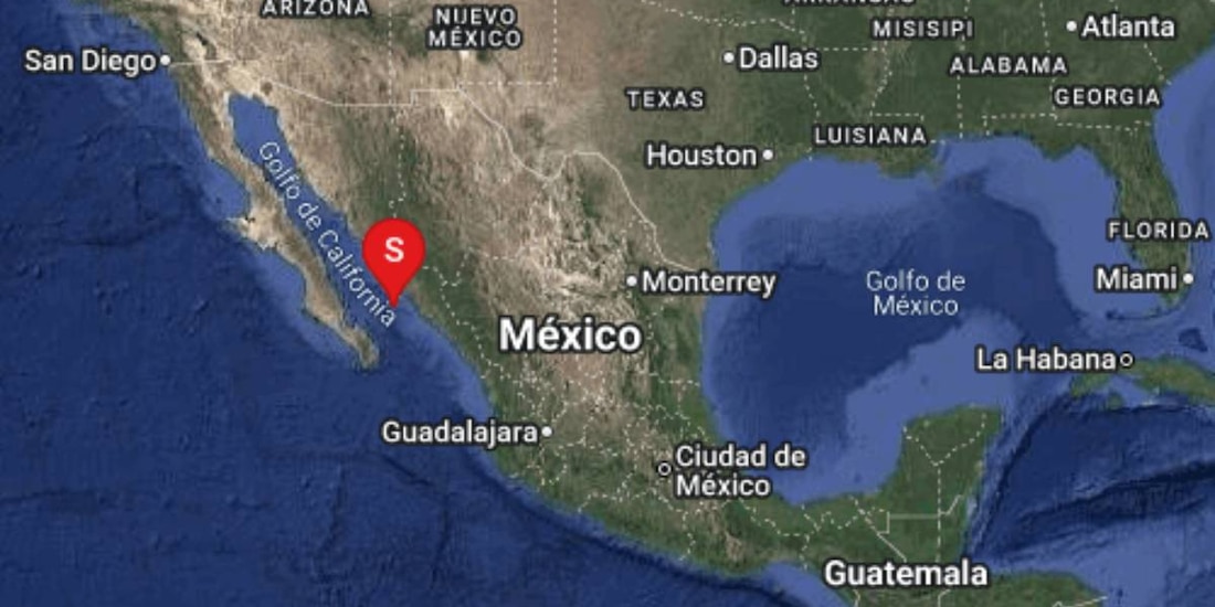 Sismo de magnitud 5 se registra al suroeste de Guasave, Sinaloa.