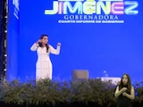 Tere Jiménez da mensaje por su Cuarto Informe de Gobierno.
