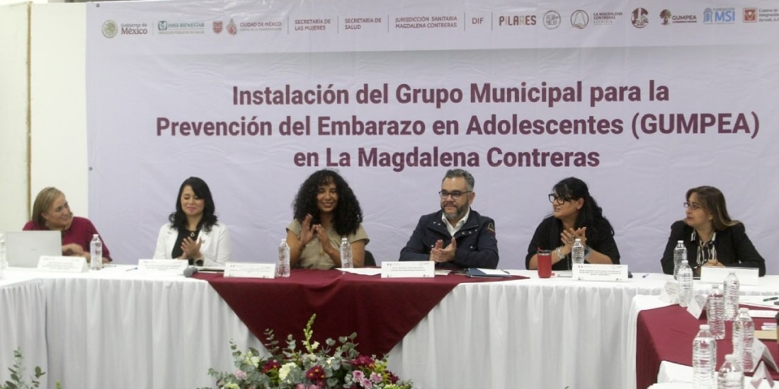 Instalan Grupo Municipal para la Prevención del Embarazo Adolescente en Magdalena Contreras.