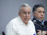 Al frente, Rubén Rocha Moya; detrás, Enrique Inzunza.