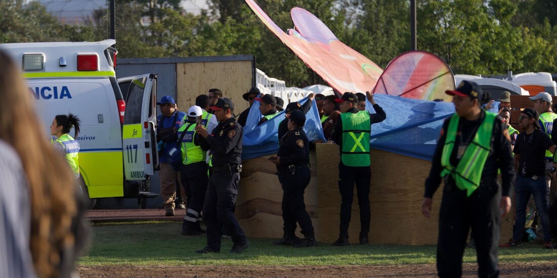 Minutos después del accidente, el pasado 5 de abril en el Parque Bicentenario.