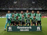 Titulares albiverdes en su último partido de LaLiga de España.