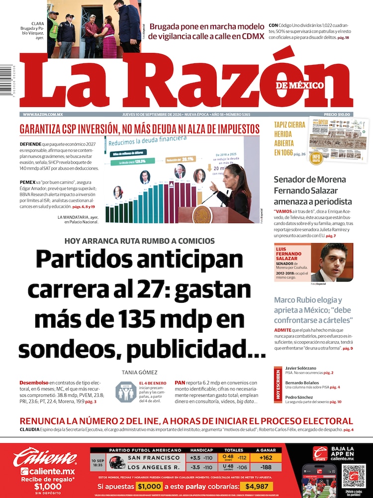 La Razón 10 Septiembre 2026