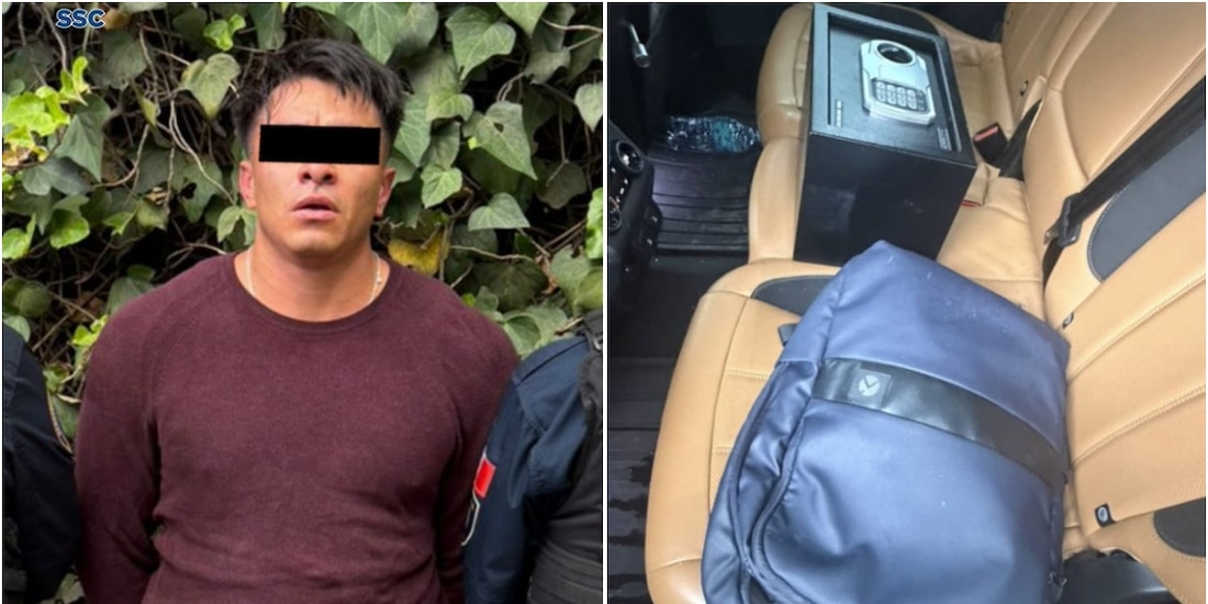 Un detenido y una caja de seguridad asegurada tras enfrentamiento en Lomas de Chapultepec.