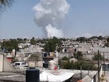 Se registró una fuerte explosión en el municipio de Tultepec.