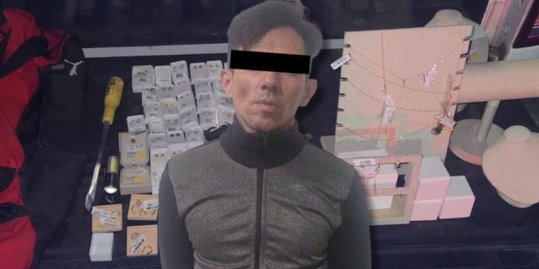 Detención del presunto responsable se logró tras seguimiento por cámaras del C2 Poniente.