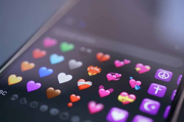 Emojis de corazón disponibles